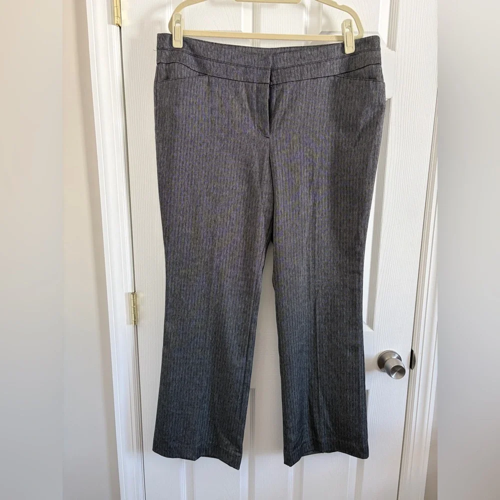 LOFT Charcoal Gray Trousers - Picture 1 of 7